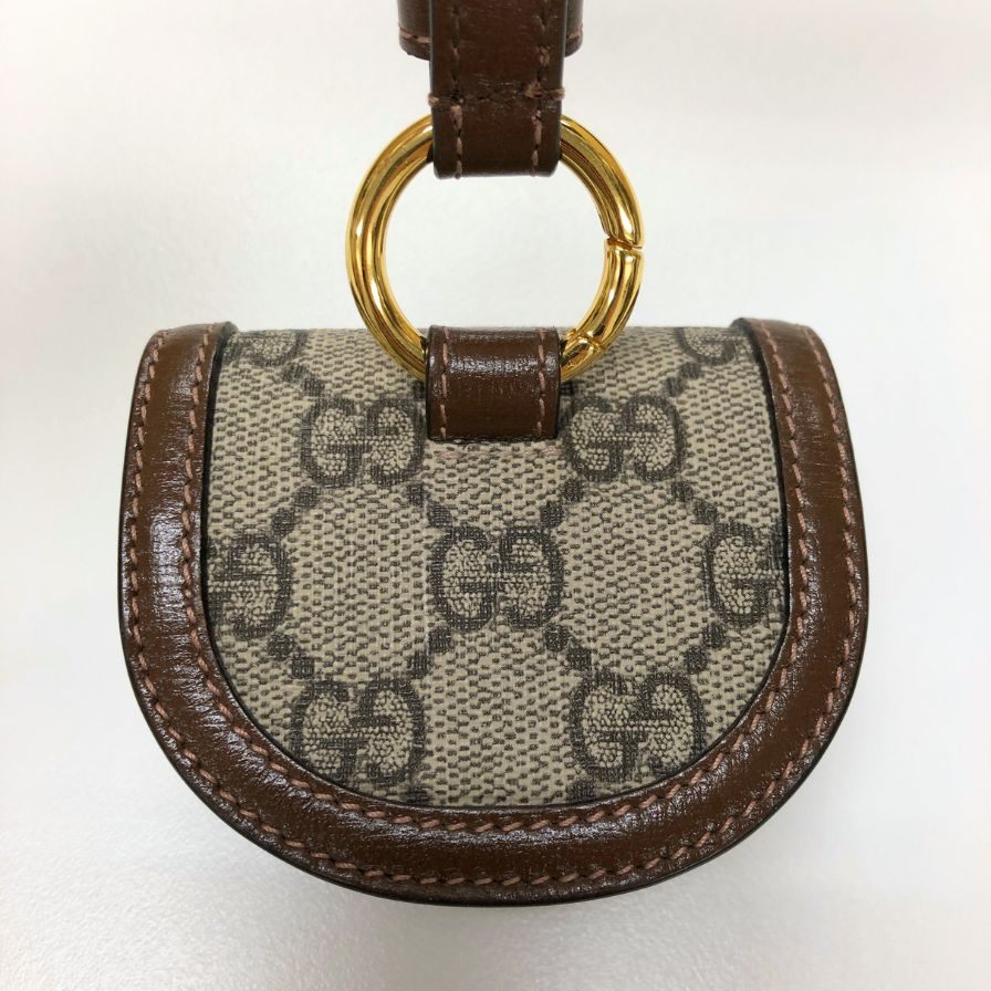 グッチ Airpods ケース ホースビット GGスプリーム ブラウン 643880 レディース GUCCI【AFI22】【中古】