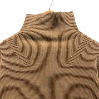美品◆エストネーション ハイネックリブニット レディース サイズF ブラウン ESTNATION 【AFB2】