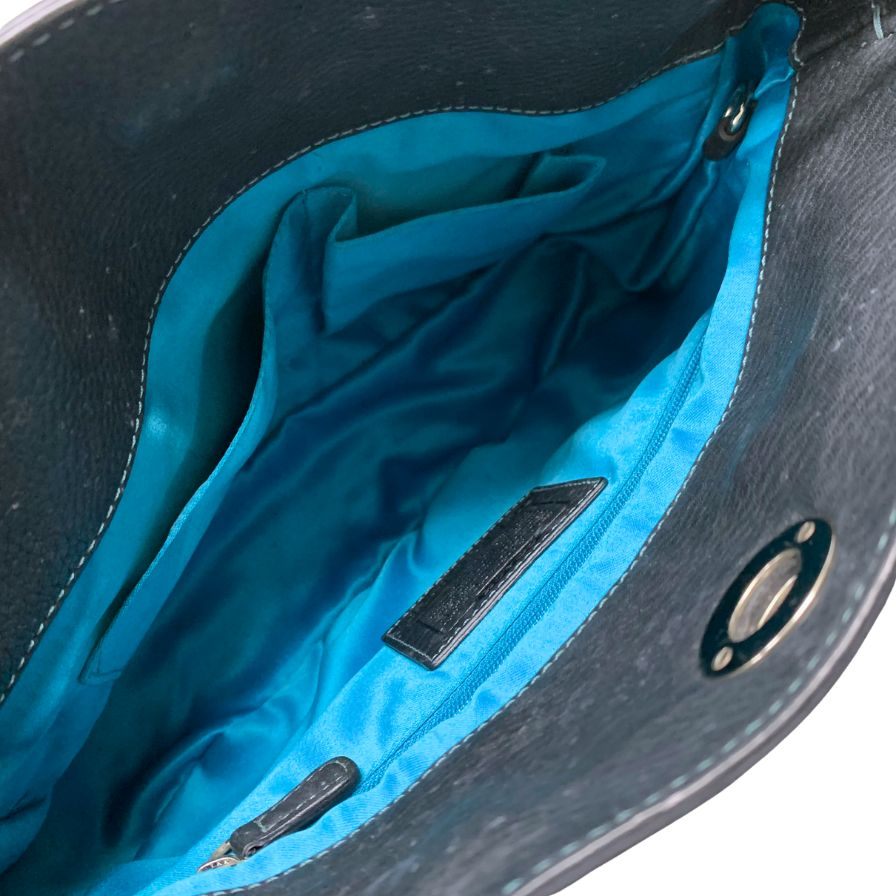 コーチ レザー ショルダーバッグ E05S 8A38 レディース ブラック COACH【AFE1】