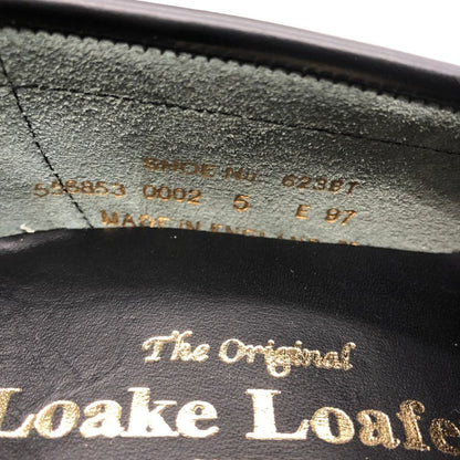 ローク タッセルローファー 623BT ポリッシュレザー  ブラック エアソール サイズUK5E LOAKE 約24.0cm【AFD15】