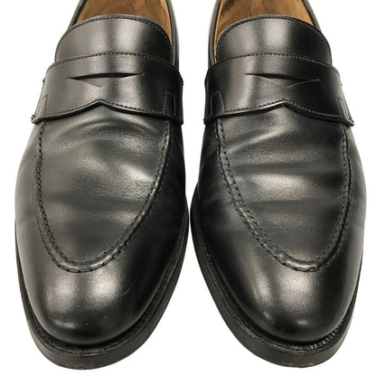 クロケット&ジョーンズ ペニーローファー シドニー カーフ ブラック UK7.5E CROCKETT&JONES SYDNEY ローファー 約26.0cm【LA】【中古】