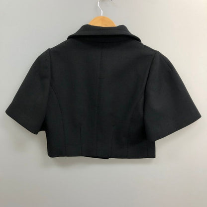美品◆ドルチェ&ガッバーナ 半袖ショートジャケット レデース サイズ40 ブラック Dolce & Gabbana 【AFB17】