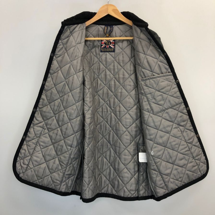 中古◆ラベンハム キルティングジャケット ウール メンズ グレー サイズ36 LAVENHAM 【AFB25】