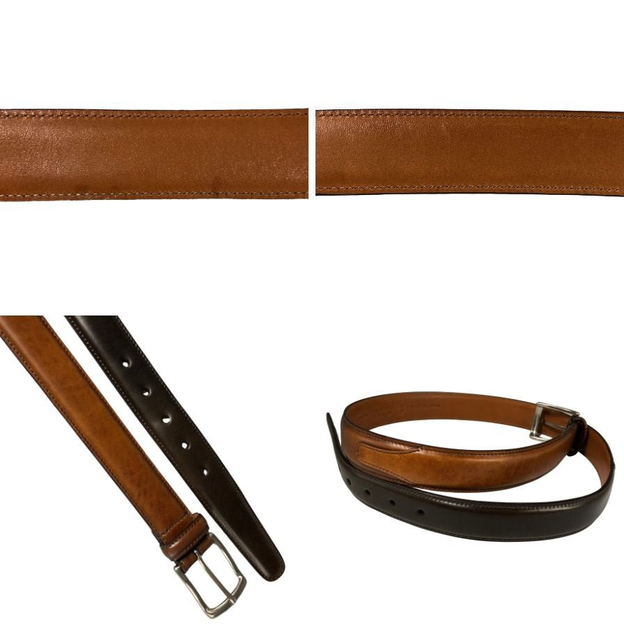 KTルイストン レザーベルト シェルコードバン 30mm 日本製 本革 ブラウン メンズ サイズ36/90 K.T.Lewiston【AFI4】