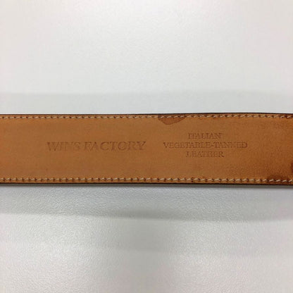 ウインズファクトリー フリコベルト  金具シルバー  ブラウン   WINS FACTORY【AFI18-3】