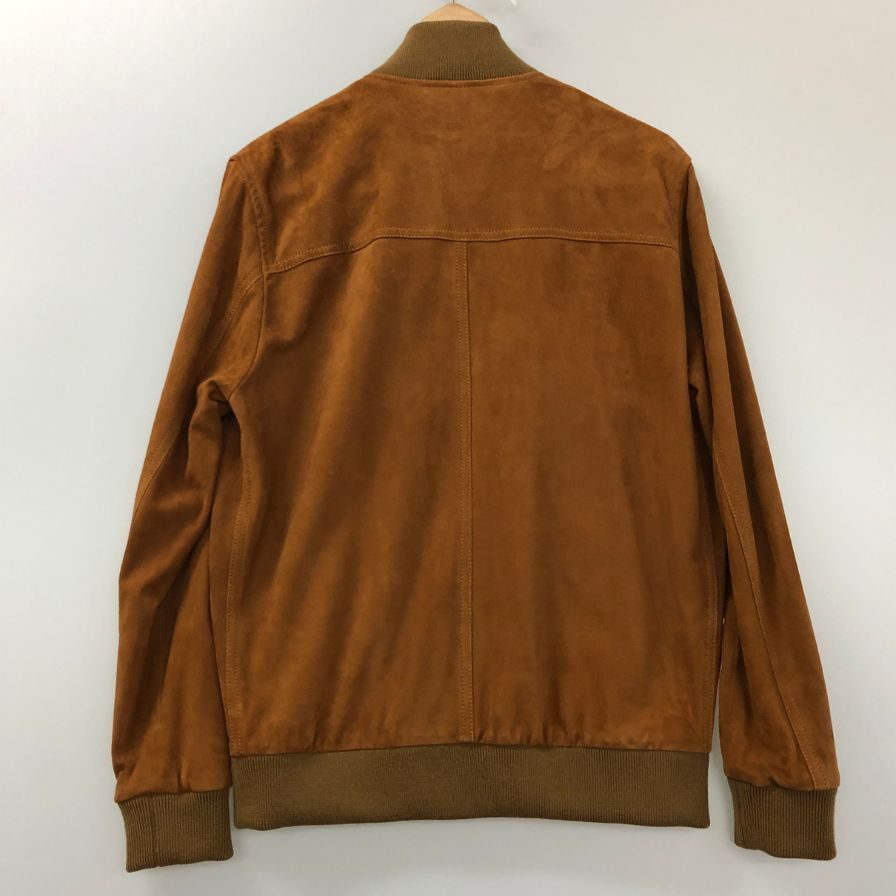 新品同様◆ヴァルスタリーノ ジャケット スエード ドライビング ブルゾン サンダルカラー サイズ46 VALSTARINO 【AFG1】