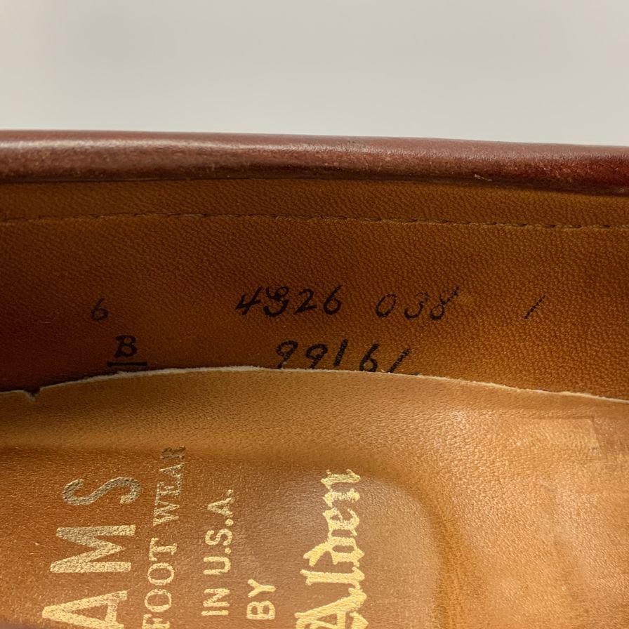 オールデン ユナイテッドアローズ コインローファー コードバン レザー 99161 別注 ブラウン メンズ サイズ6 Alden UNITED ARROWS ローファー 約24.0cm【LA】【中古】