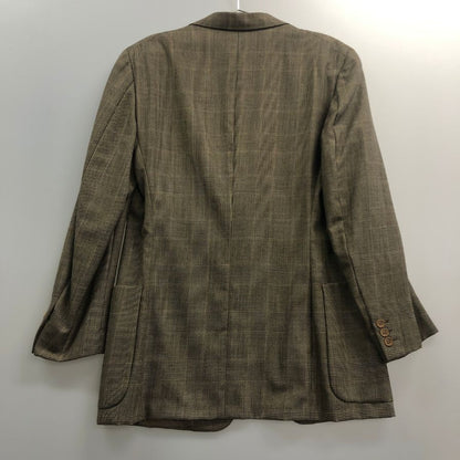 中古◆ジョルジオアルマーニ ジャケット グレンチェック グレー系 サイズ50 Giorgio Armani 【AFA15】