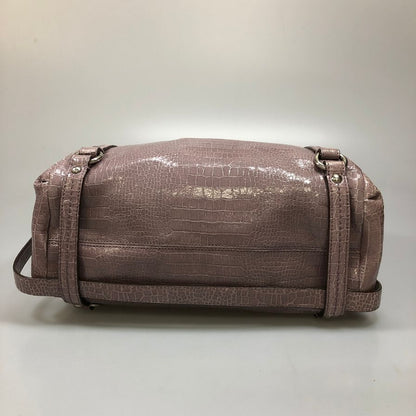 コーチ ショルダーバッグ レザー クロコダイル型押し パープル系 レディース 15384 COACH【AFE5】