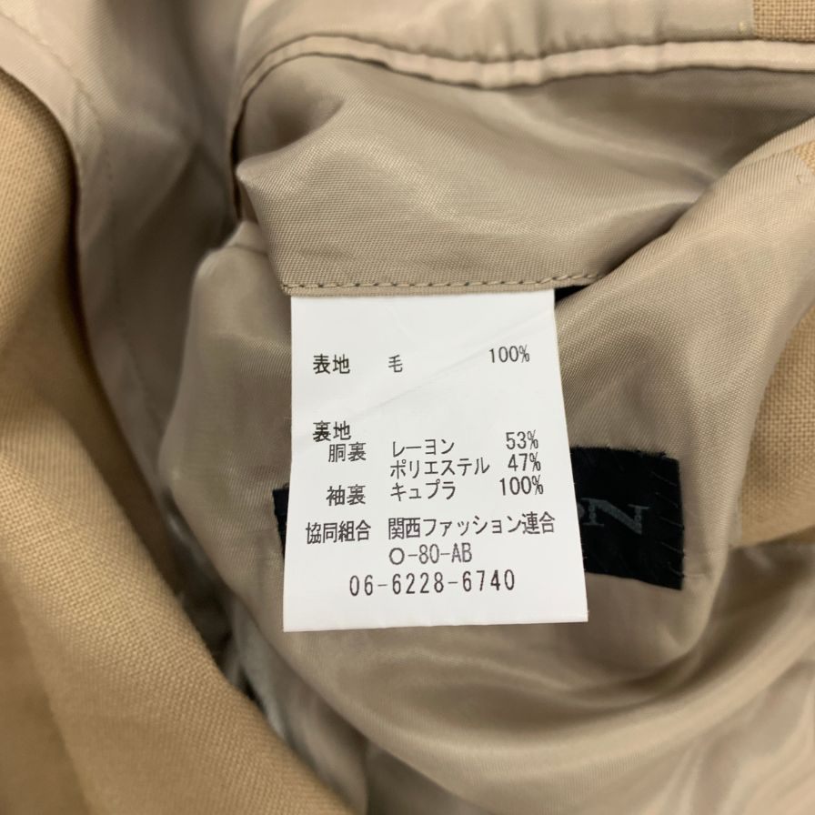 ヒルトン スーツ セットアップ ダブル ベージュ サイズL メンズ 背抜き HILTON【AFA22】