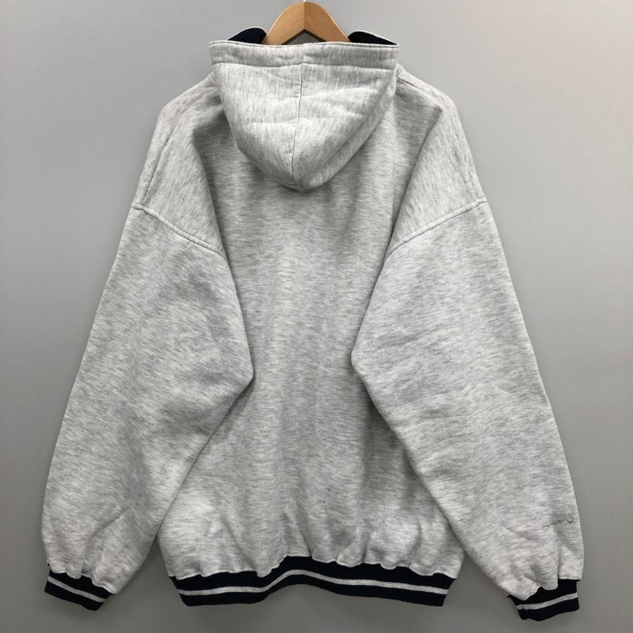 美品◆ギアフォースポーツ フーディ ボタン 裏起毛 メンズ ホワイト サイズXL  GEAR FOR SPORTS 【AFB47】