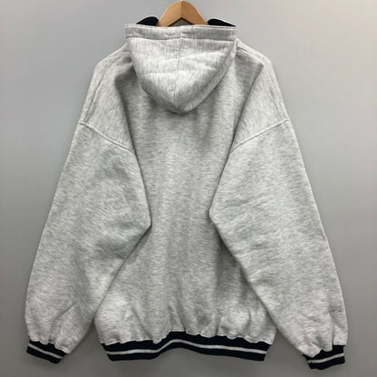 美品◆ギアフォースポーツ フーディ ボタン 裏起毛 メンズ ホワイト サイズXL  GEAR FOR SPORTS 【AFB47】