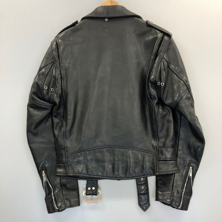 美品◆ショット ライダースジャケット USA製 ベルト ブラック サイズ36 Schott Perfecto 【AFG1】