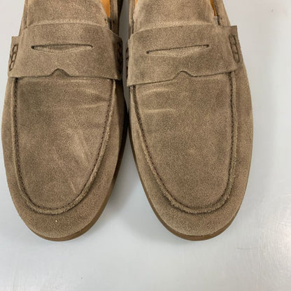 エコー コインローファー スエード メンズ ブラウン サイズ41 ECCO 約25.5cm【YB3】
