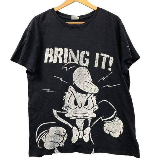 中古■ドナルドダック Tシャツ ヴィンテージ 00s ネイビー ユニセックス  サイズXL ディズニーDisney 【AFB2】