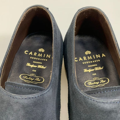 カルミナ トレーディングポスト別注 レザーシューズ ダブルモンク ネイビー メンズ サイズ7.5 10003 CARMINA Tradig Post 約26.0cm【AFC44】