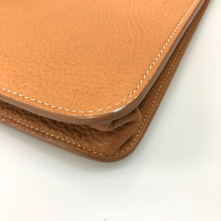 アカーテ ブリーフケース ナチュラルシュリンクレザー ブラウン ゴールド金具 メンズ ACATE【AFE1】