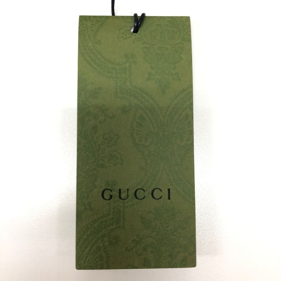 極美品◆グッチ ポロシャツ 645251 XJC6F コットン ボーダー柄 メンズ ベージュ×ブラック サイズS GUCCI 【AFB25】