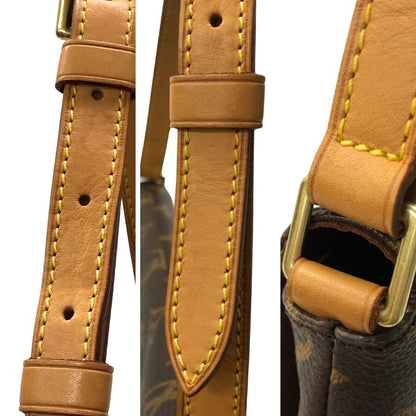 ルイ ヴィトン モノグラム ミュゼットタンゴ ショルダーバッグ レディース ブラウン M51388 LOUIS VUITTON【AFE12】