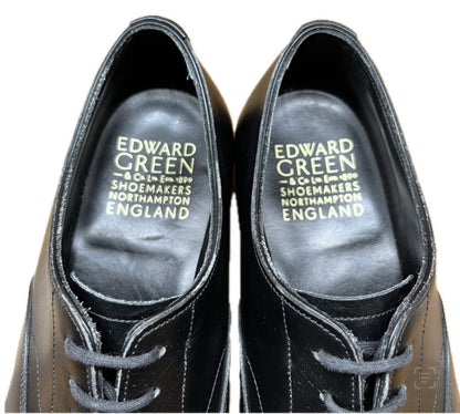 二手 Edward Green 皮鞋打孔盖头 Berkeley 男式黑色 UK6E EDWARD GREEN BERKELEY [LA] 