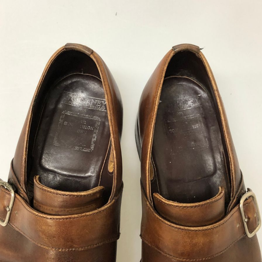 ジョセフチーニー シングルモンク レザーシューズ ブラウン メンズ サイズ6 JOSEPH CHEANEY 約25.0cm【PTM5】