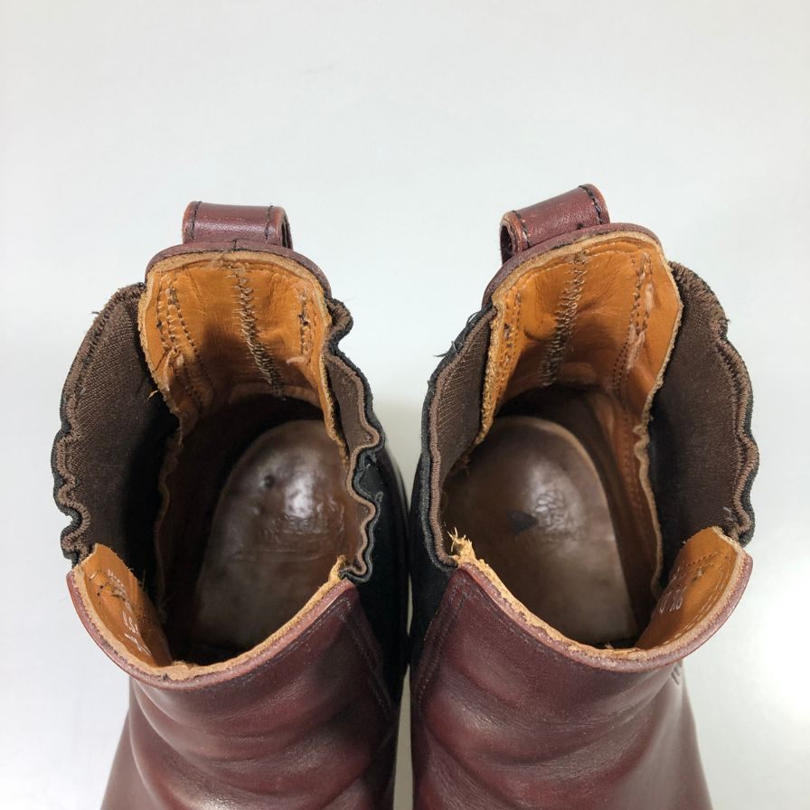 レッドウイング 9077 サイドゴアブーツ バーガンディ サイズUS9.5D メンズ REDWING 約27.5cm【AFC28】