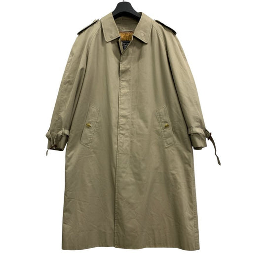中古◆バーバリー バルカラーコート 旧タグ イングランド製 ライナー付き カーキ メンズ サイズ170 Burberry 【AFA13】