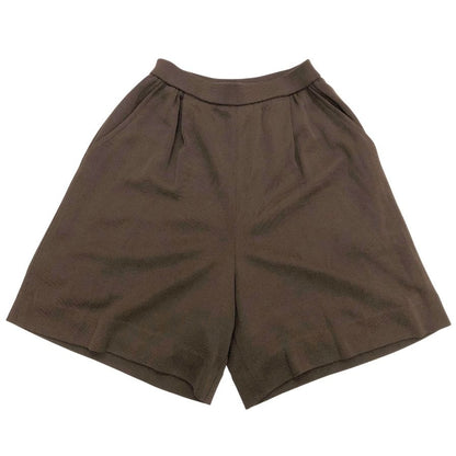 フォクシー ブティック ショートパンツ ニット ハーフ ウエストゴム ブラウン レディース サイズ 38 FOXEY BOUTIQUE 【AFB3】