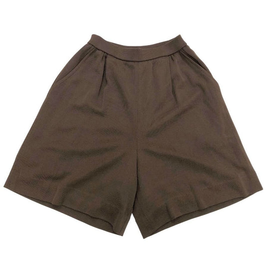 フォクシー ブティック ショートパンツ ニット ハーフ ウエストゴム ブラウン レディース サイズ 38 FOXEY BOUTIQUE 【AFB3】