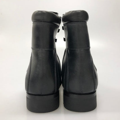 プラダ コンバットブーツ レースアップ ベルト レザー 2T 1882 ブラック メンズ サイズ7.5 PRADA 約26.0cm【AFD15】