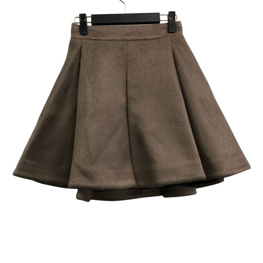 フォクシーニューヨーク コレクション 35257 ボンデッド モヘア フレアスカート レディース ブラウン サイズ38 FOXEY NEW YORK COLLECTION【AFB20】