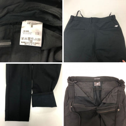 ニューバランス セットアップ ジャケット スラックスパンツ Slim Tapered Fit メンズ ブラック サイズS New Balance【AFG1】