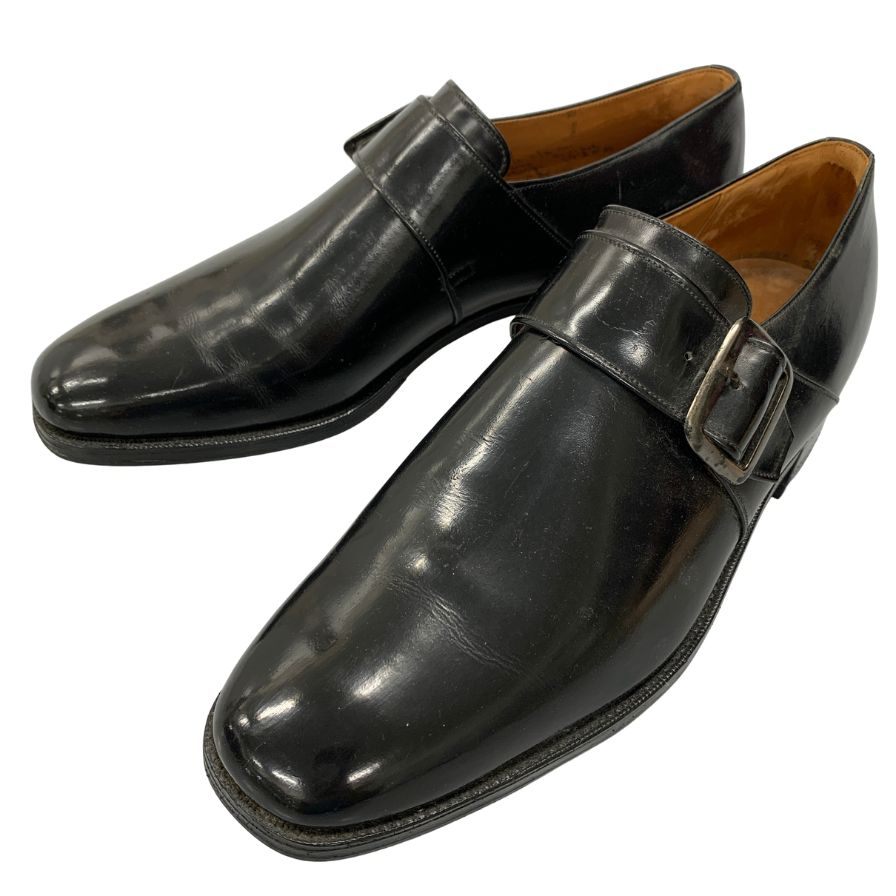 チャーチ レザーシューズ ウェストバリー シングルモンク ストラップ メンズ サイズ8 ブラック CHURCH'S Westbury 約27.0cm【AFC42】