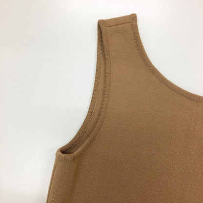中古◆デイジーリン フォー フォクシー ノースリーブニットワンピース 31241 レディース サイズ38 ブラウン DAISY LIN for FOXEY 【AFB23】