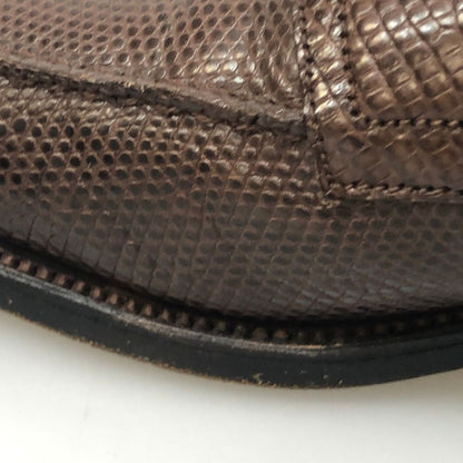 ジェイエムウエストン シグネチャー ローファー 180 リザード ブラウン サイズ6.5F メンズ J.M.WESTON ローファー 約25.5cm【LA】【中古】