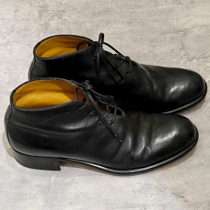 レユッカス ホールカットブーツ カーフ ブラック サイズ41 Le Yucca's ブーツ 約26.0cm【LA】【中古】