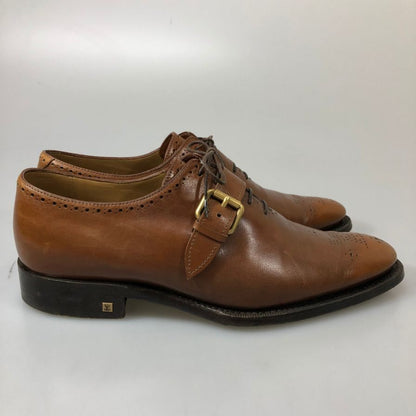ルイヴィトン レザーシューズ シングルストラップ FR 0025 LVロゴ メンズ  サイズ7 ブラウン LOUIS VUITTON 約26.0cm【AFC48】