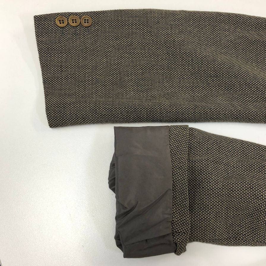 美品◆ジョルジオアルマーニ 90s  ウール テーラード ジャケット メンズ サイズ 54  ブラウン系 Giorgio Armani 【AFA15】