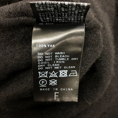 極美品◆リパーパス ニット クルーネック ウール メンズ ブラック サイズF RE-PURPOSE 【AFB34】