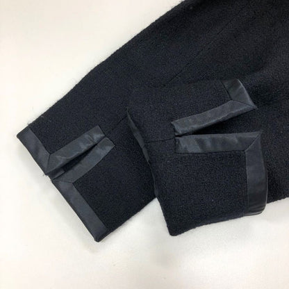 中古◆ミコ クリエ ノーカラー ジャケット レディース ブラック サイズ40 MICO COULIER 【AFB40】