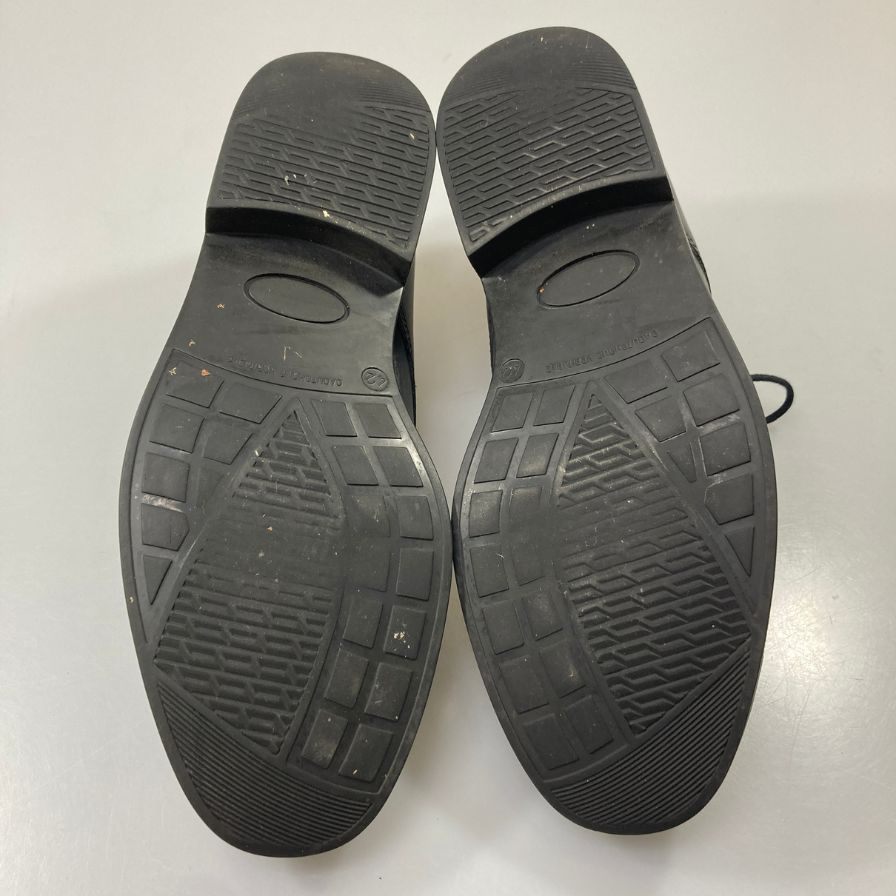 クレマン パスタン プレーントゥ レザー レースアップシューズ  メンズ ブラック サイズ42 KLEMAN 約27.0cm【AFD7】