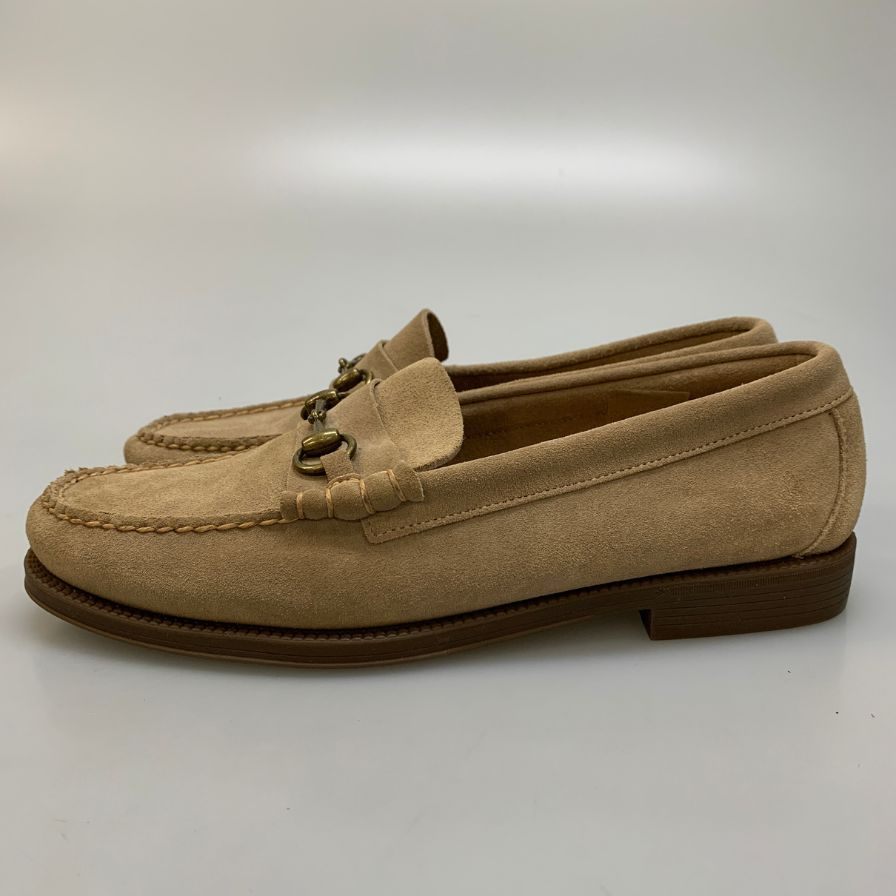 ジーエイチバス ビットローファー サイズ9 スエード メンズ ベージュ G.H.Bass&Co. WEEJUNS ローファー 約27.0cm【LA】【中古】