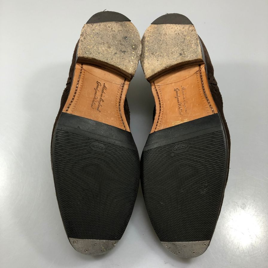 ジョセフチーニー ウイングチップ スエード ブラウン サイズUK7 JOSEPH CHEANEY 約25.5cm【AFC41-2】
