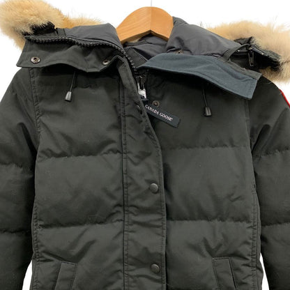 極美品◆カナダグース ダウンコート マッケンジーパーカ コヨーテファー 2302JL レディース サイズS ブラック CANADA GOOSE 【AFA6】