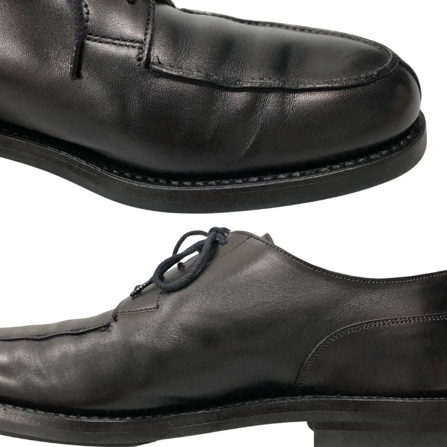 クロケット&ジョーンズ モールトン 9262-1015-41 ブラック 7Eハーフ メンズ 革靴 CROCKETT&JONES MORETON ビジネスシューズ 約25.5cm【LA】【中古】