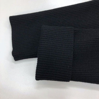 中古◆ルネ ワンピース 長袖 ウール ニット 背面ジップ ブラック レディース サイズ38 Rene 【AFB25】