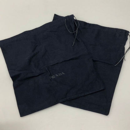 プラダ コンバットブーツ レースアップ ベルト レザー 2T 1882 ブラック メンズ サイズ7.5 PRADA 約26.0cm【AFD15】