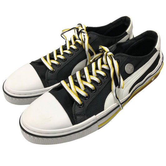 プーマ ローカットスニーカー ブラック×ホワイト メンズ サイズ28㎝ PUMA 約28.0cm【AFC34】
