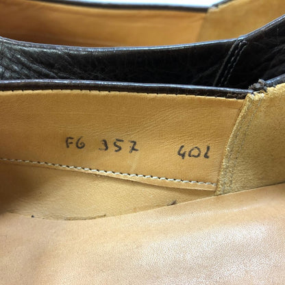 フラテッリジャコメッティ ローファー スリッポン シボレザー ブラウン サイズ40.5 F.LLI Giacometti 約25.5cm【AFC29】