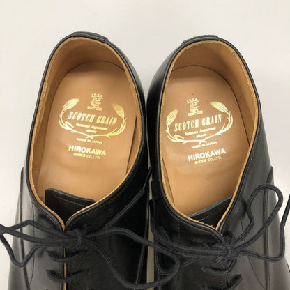 スコッチグレイン ストレートチップ I3806 カーフ サイズ26 メンズ ブラック SCOTCH GRAIN 約26.0cm【AFD9-2】